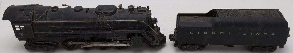 Lionel 726 Vintage O Pennsylvania 2-8-4 Die-Cast Locomotive & 2046W Tender VG