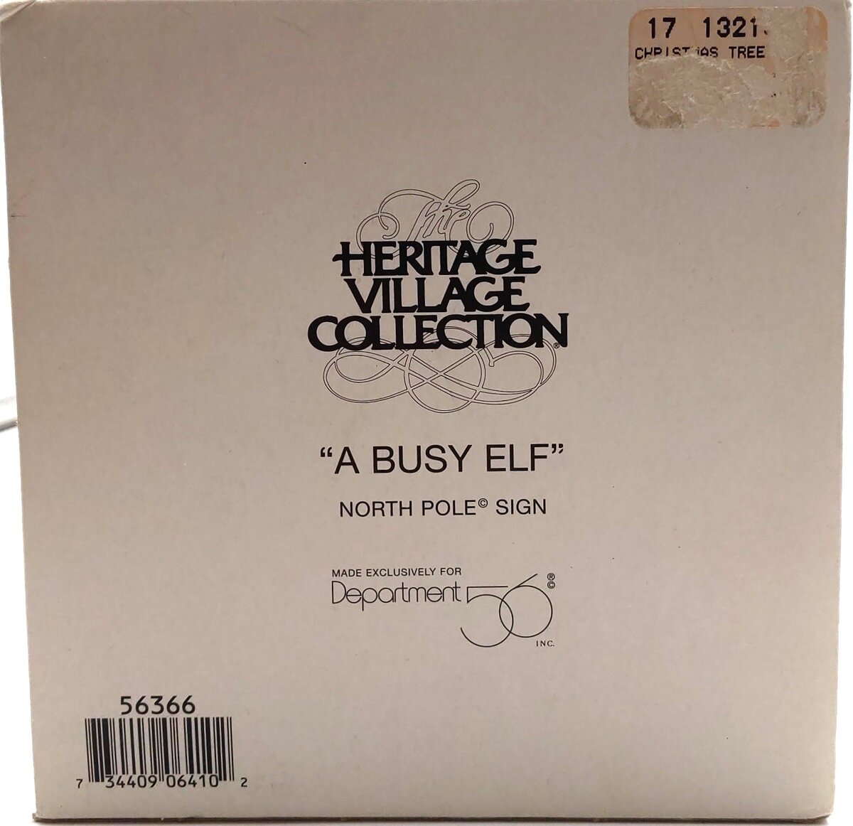 Dept 56 56366 A Busy Elf North Pole Sign LN/Box