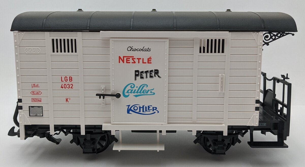 LGB 4032 G Scale Nestle Peter Caillers Chocolate Boxcar LN/Box