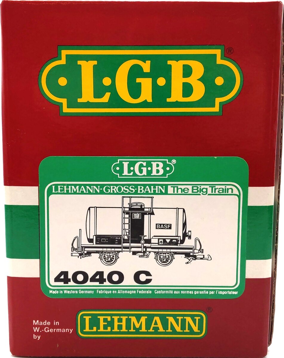 LGB 4040C G Scale BASF Single Dome Tank Car LN/Box
