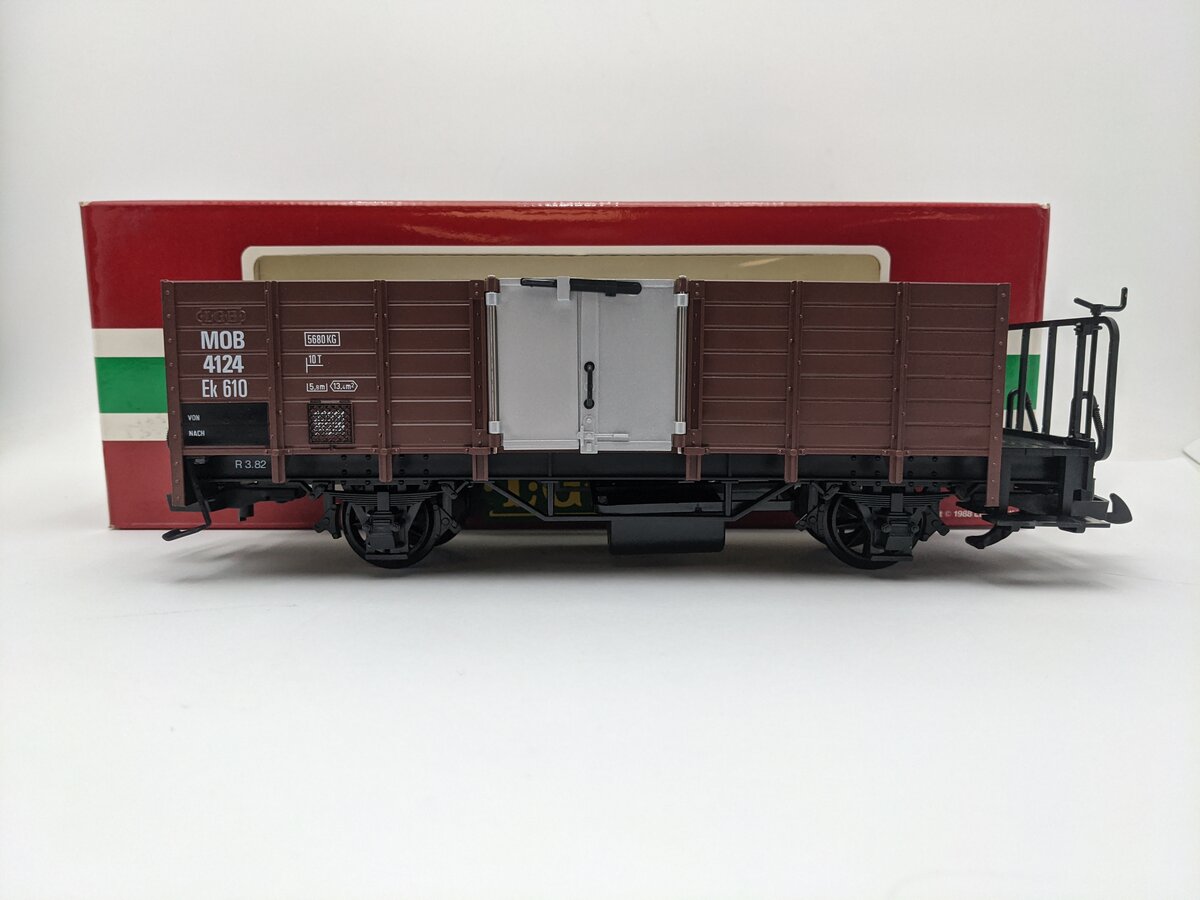 LGB 4124 G Scale Open High Sided Gondola w/Plastic Wheels EX/Box