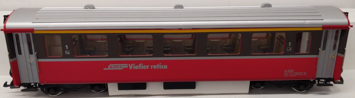 LGB 3067 G Scale Swiss 1st Class Rhatische Bahn Passenger Car-Metal Wheels EX/Box