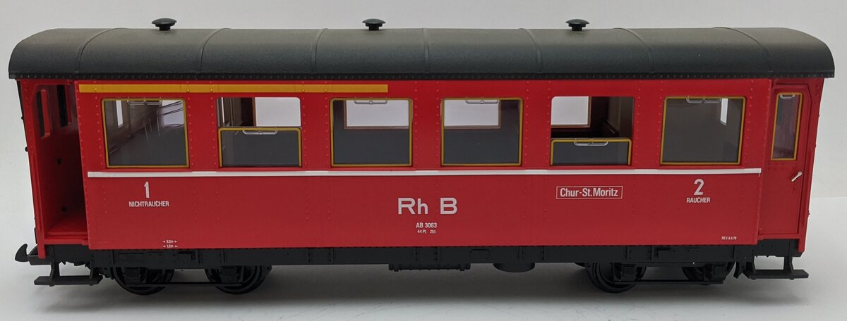 LGB 3063 G RH B Red 8-Wheel Passenger Car VG/Box