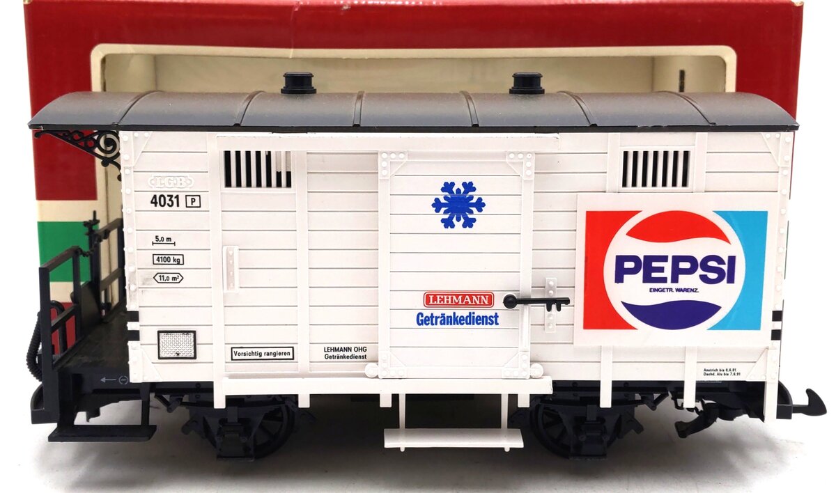 LGB 4031 G Scale Pepsi Cola Boxcar LN/Box