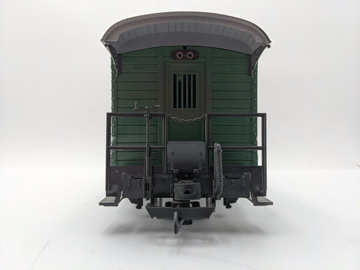 LGB 3019 G Scale Mail Post Car with Lights (Metal Wheels) EX