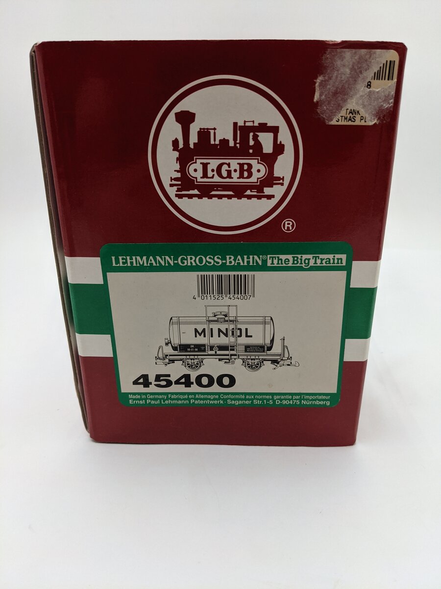 LGB 45400 Minol Single Dome Tank Car EX/Box