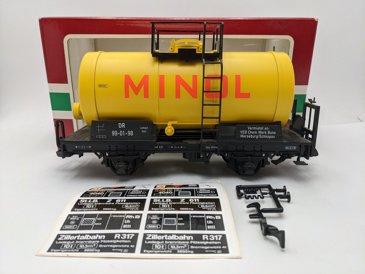LGB 45400 Minol Single Dome Tank Car EX/Box