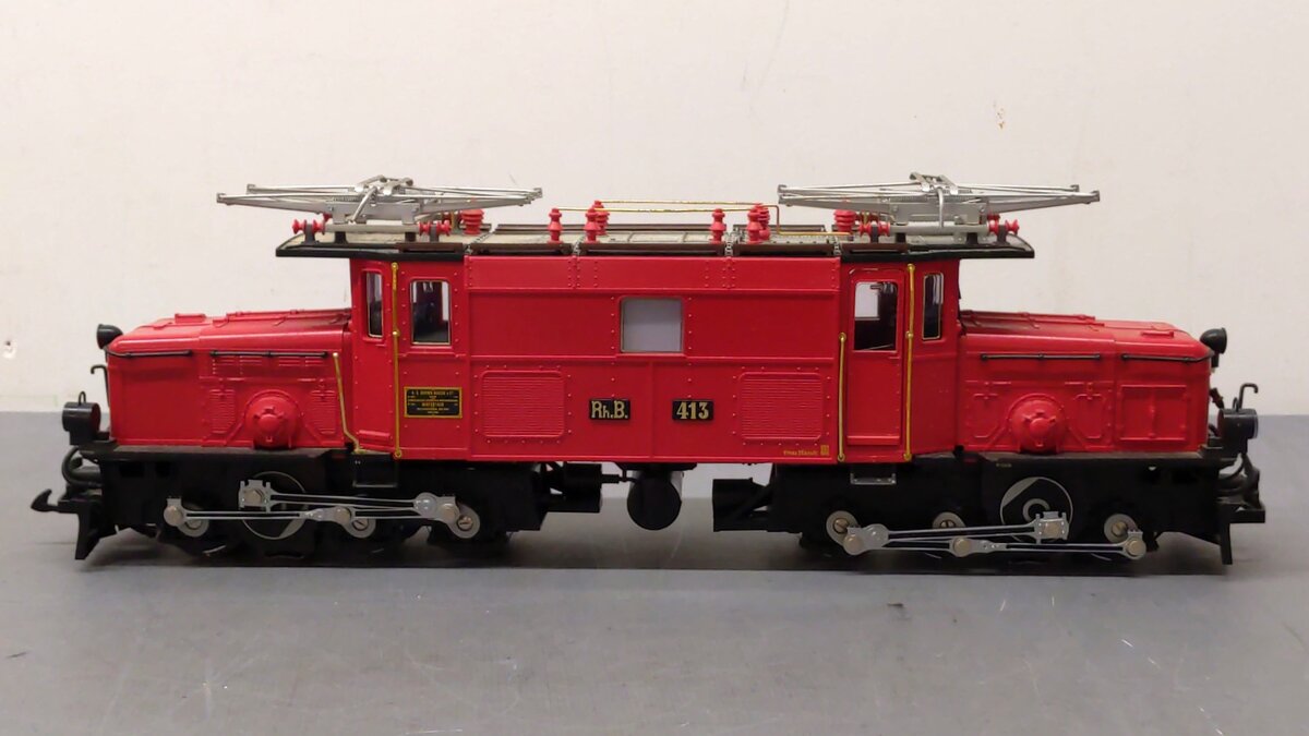 LGB 22400 G Scale Red Crocodile Electric Engine #413 LN/Box