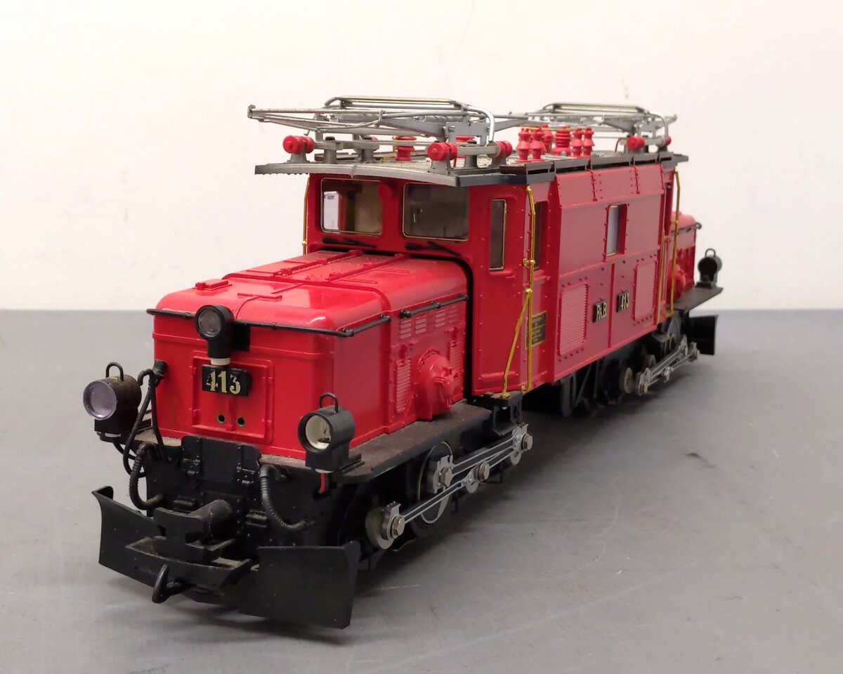 LGB 22400 G Scale Red Crocodile Electric Engine #413 LN/Box