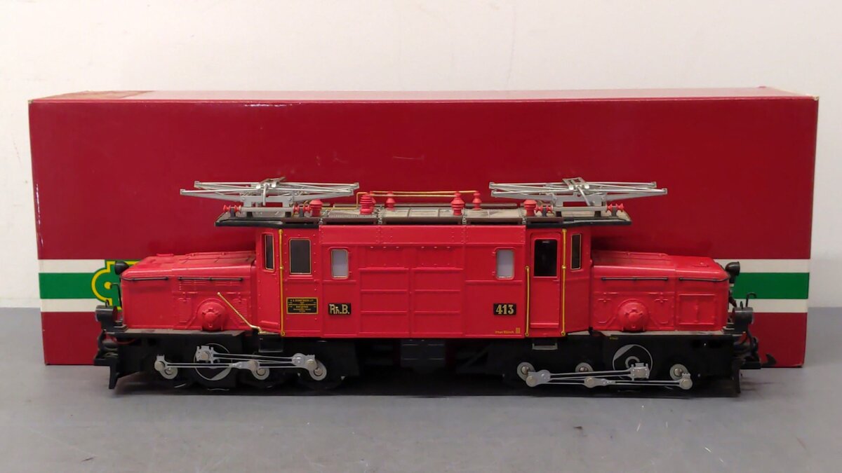 LGB 22400 G Scale Red Crocodile Electric Engine #413 LN/Box