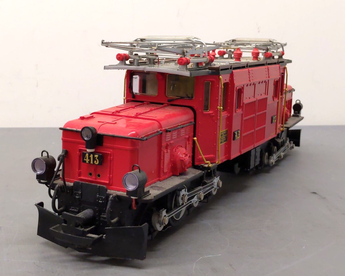 LGB 22400 G Scale Red Crocodile Electric Engine #413 LN/Box