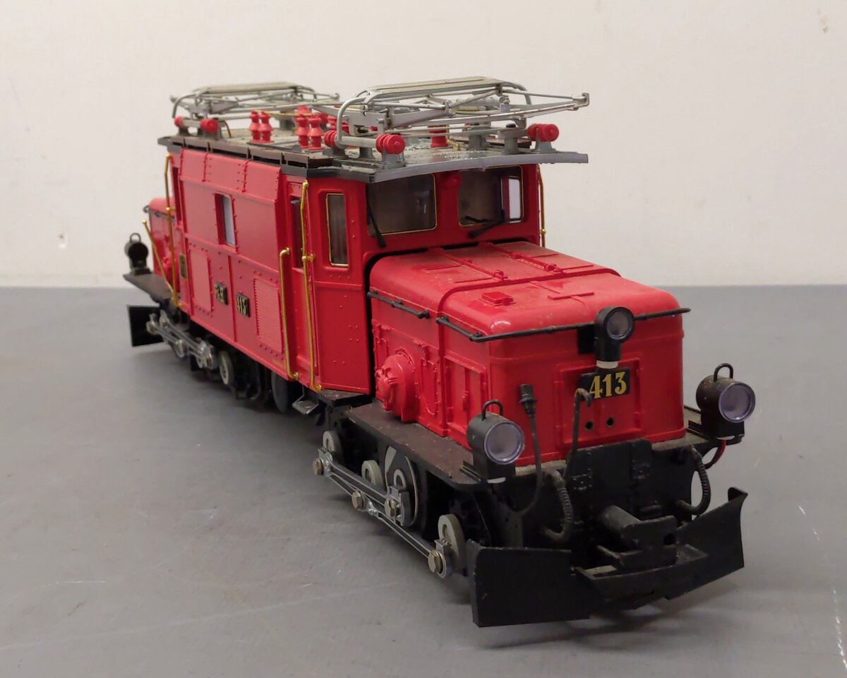 LGB 22400 G Scale Red Crocodile Electric Engine #413 LN/Box