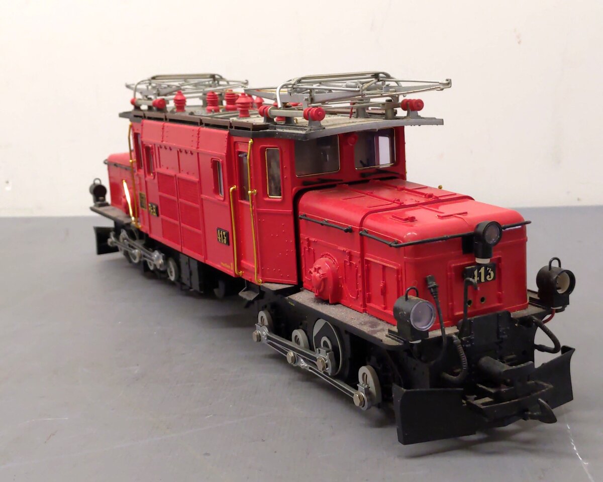 LGB 22400 G Scale Red Crocodile Electric Engine #413 LN/Box