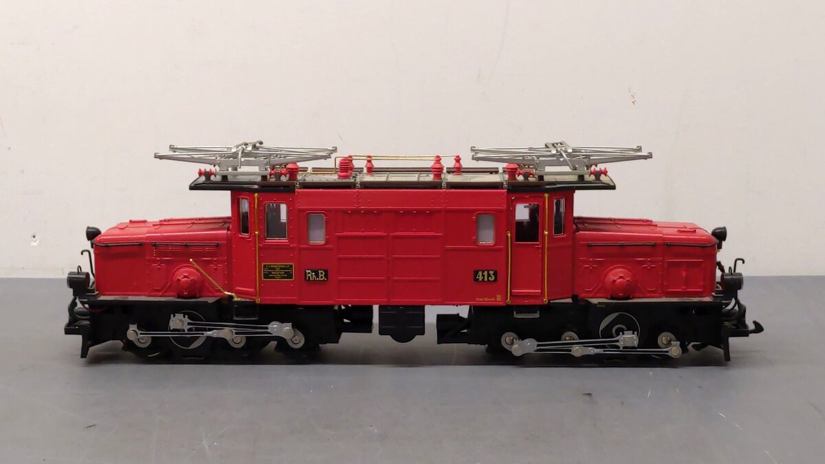 LGB 22400 G Scale Red Crocodile Electric Engine #413 LN/Box
