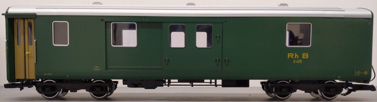 LGB 31690 RhB Baggage Car (metal wheels) EX/Box