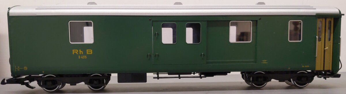 LGB 31690 RhB Baggage Car (metal wheels) EX/Box