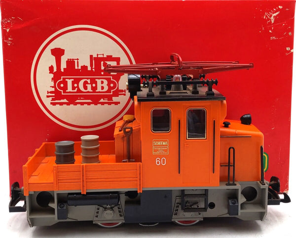 LGB 2033 G Scale Small 0-4-0 Electric Work Train Locomotive EX/Box