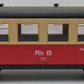 LGB 3064 G Scale RhB Railway 2nd Class Coach Car VG/Box
