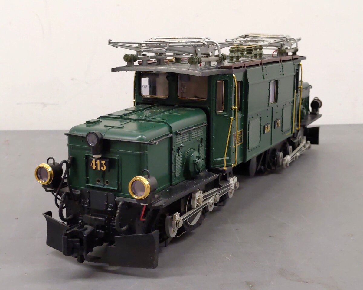 LGB 2140 G Rhb Ge 6/6 Green Crocodile Electric Locomotive #413 EX/Box