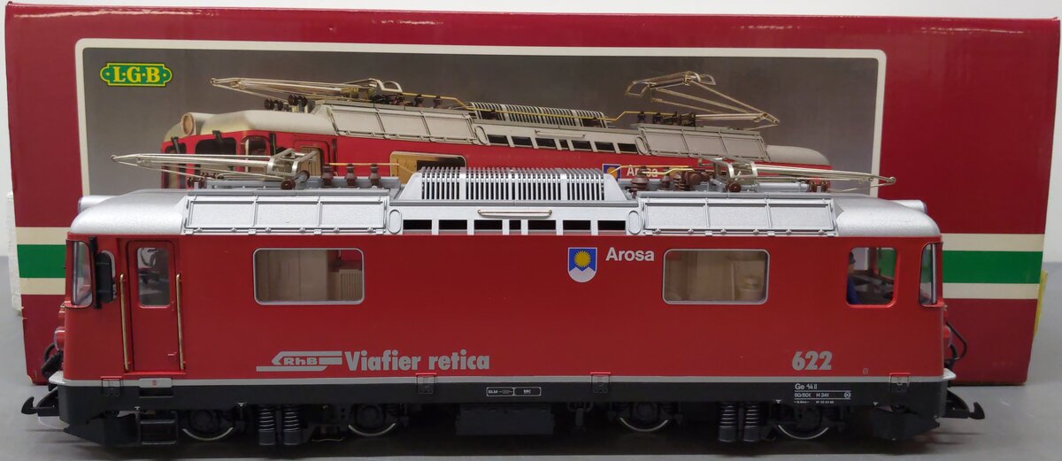 LGB 2043 G Scale Rhatische Bahn Electric Locomotive #622 EX/Box