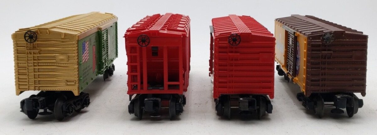 Lionel O Gauge Assorted Freight Cars [4] EX