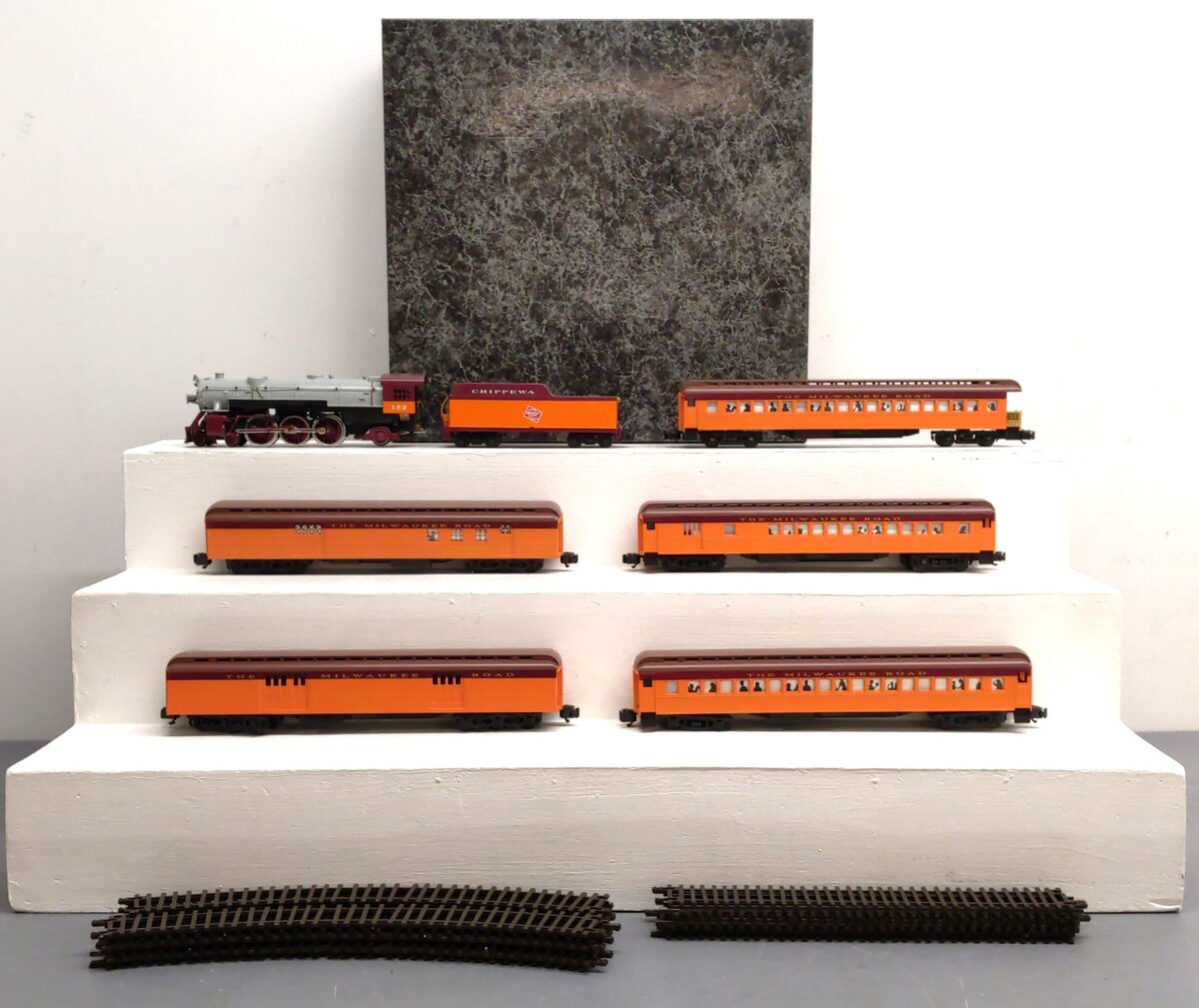 American Models S MILW Steam 4-6-2 Steam Locomotive Set LN/Box