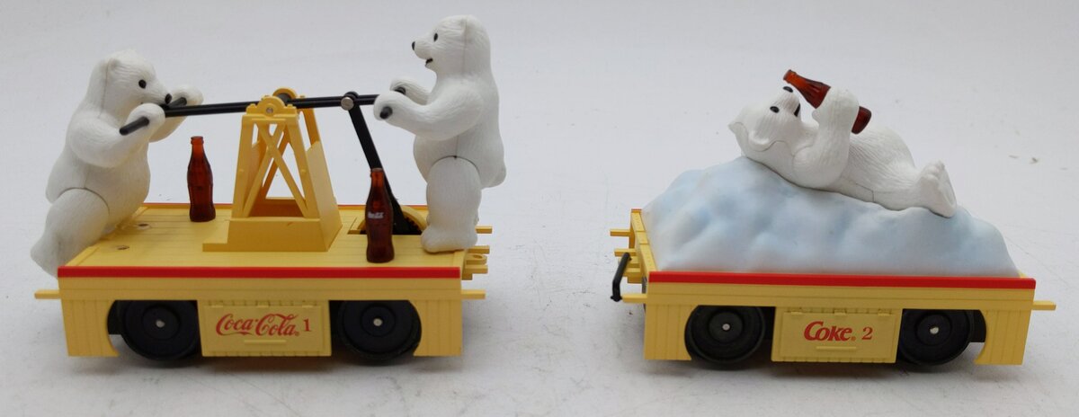 K-Line K2625-02 O Gauge Coca Cola Polar Bear Handcar & Trailer LN/Box