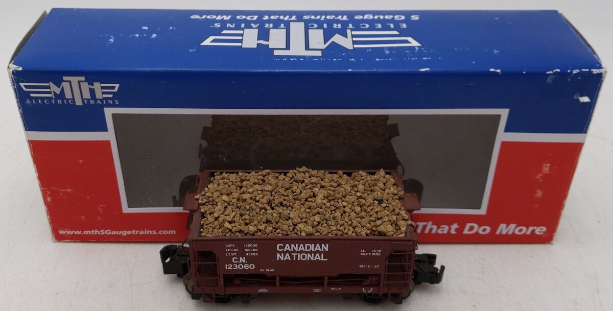 MTH 35-75019 S Gauge Canadian National Ore Hopper Car #123060/Box