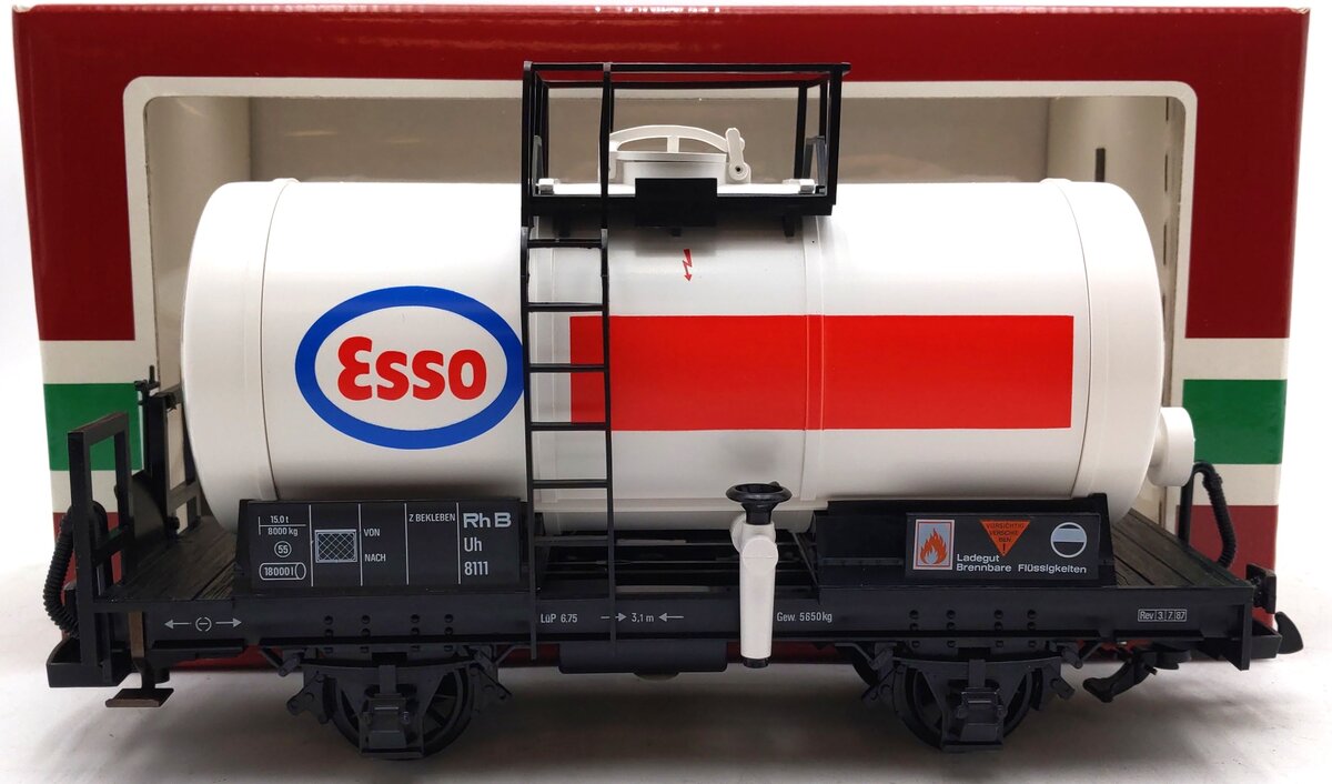 LGB 4040E G Scale Esso Short Single Dome Tank Car LN/Box
