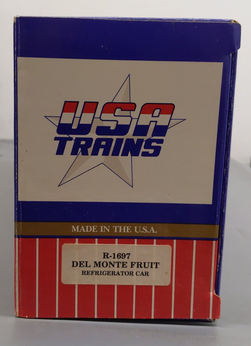 USA Trains 1697 G Del Monte Fruit Reefer Car VG/Box
