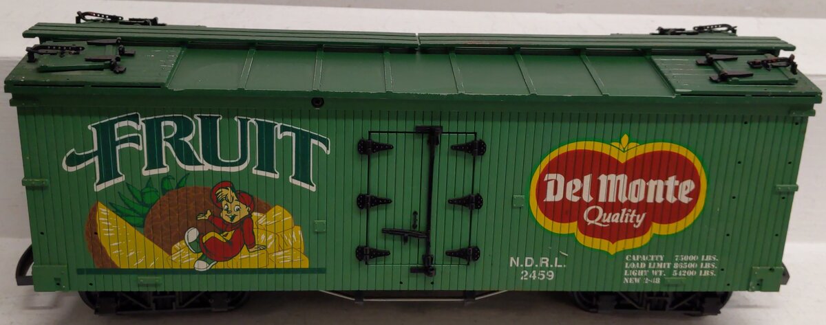 USA Trains 1697 G Del Monte Fruit Reefer Car VG/Box