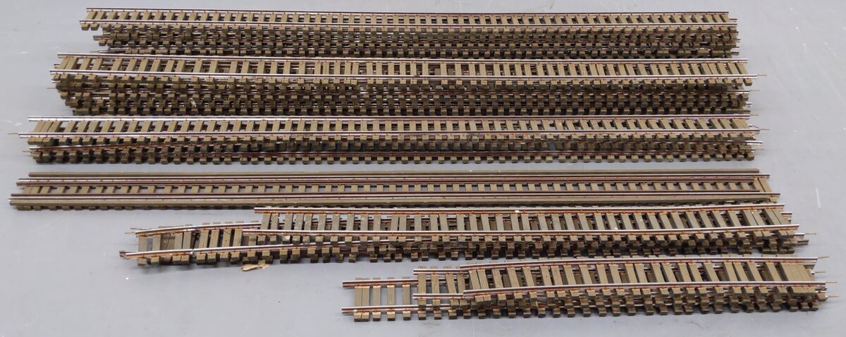 O Scale Assorted Straight Track Sections (23) - (2-Rail)
