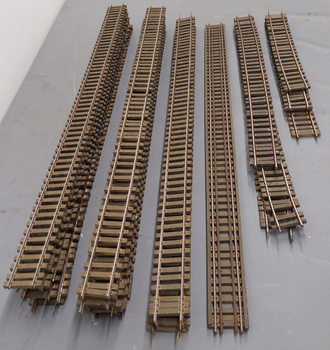 O Scale Assorted Straight Track Sections (23) - (2-Rail)