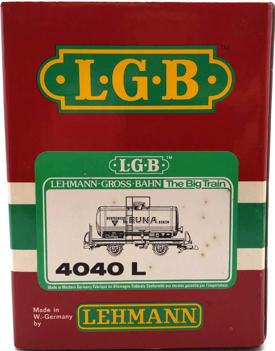 LGB 4040L G Scale Leuna Single Dome Tank Car LN/Box