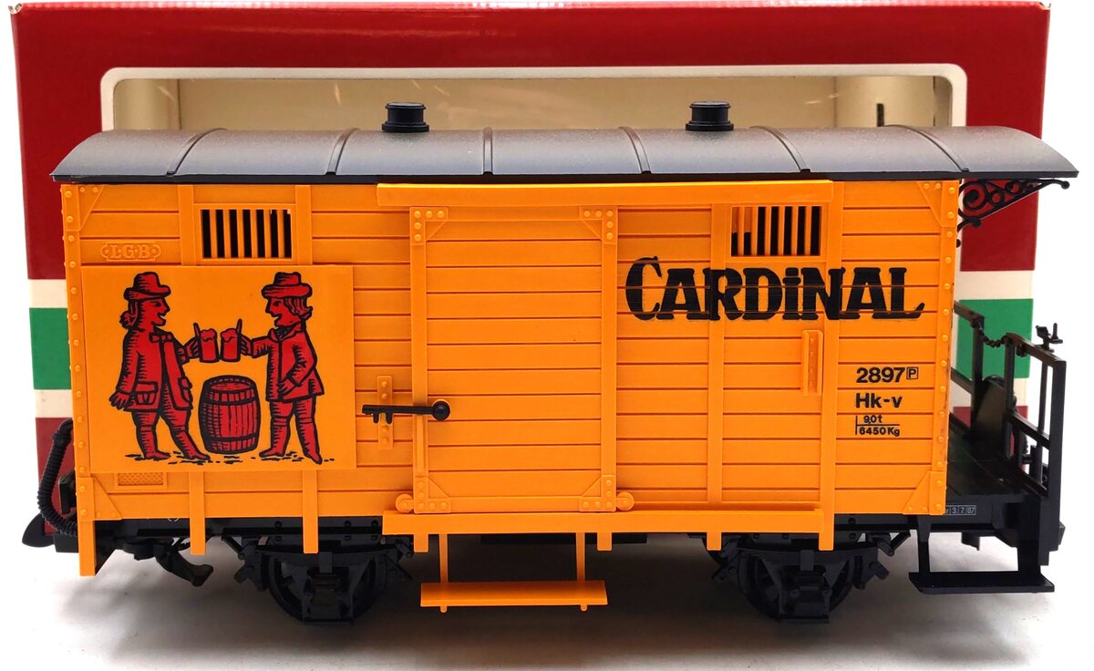 LGB 4034 G Scale Cardinal Beer Boxcar LN/Box