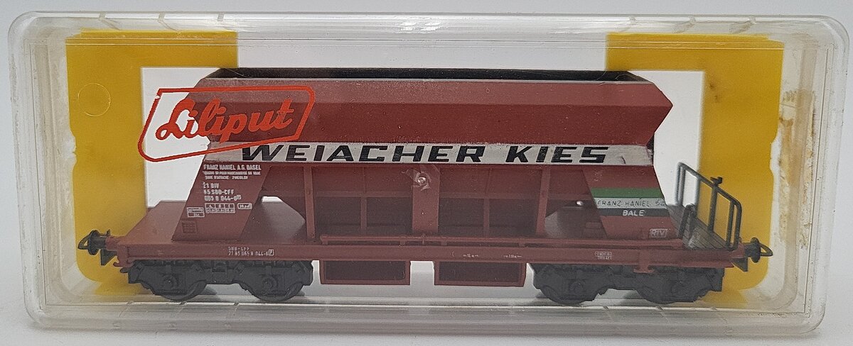 Liliput 24650 HO Scale Weiacher Kies Hopper Car EX/Box