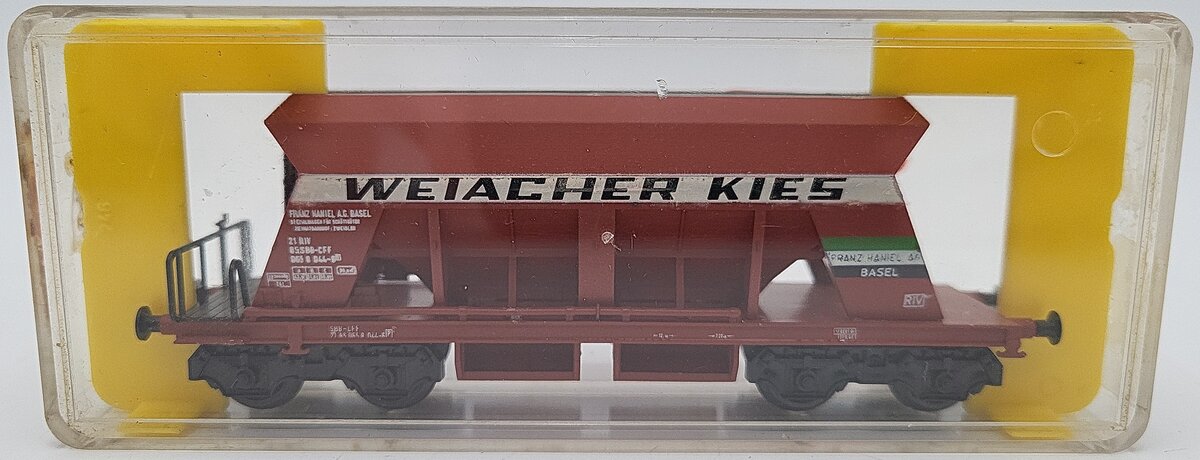 Liliput 24650 HO Scale Weiacher Kies Hopper Car EX/Box