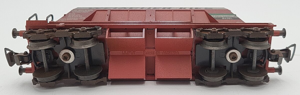 Liliput 24655 HO Scale Weiacher Kies Weathered Hopper Car EX/Box