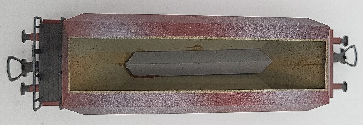 Liliput 24655 HO Scale Weiacher Kies Weathered Hopper Car EX/Box