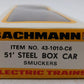 Bachmann 43-1010-C6 HO Smuckers 51' Steel Box Car LN/Box