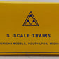 American Models 7719 S Gauge Burlington Northern Bay Window Caboose #10127 EX/Box