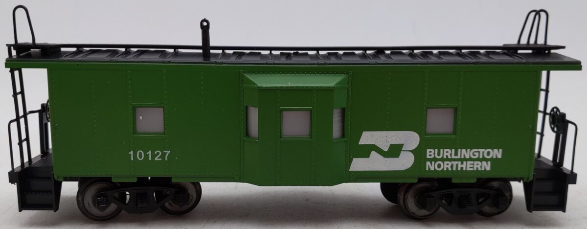American Models 7719 S Gauge Burlington Northern Bay Window Caboose #10127 EX/Box