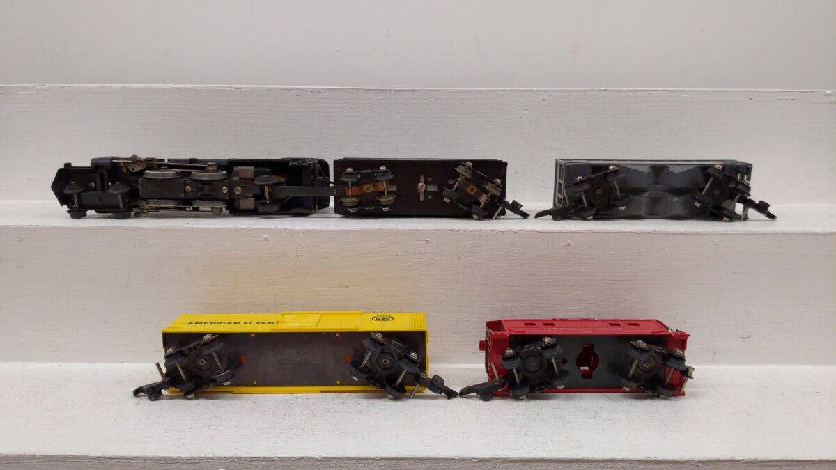 American Flyer 490T Vintage S Steam Set w/300AC, 639, 640, 638 (Loco/Cars only)/Box