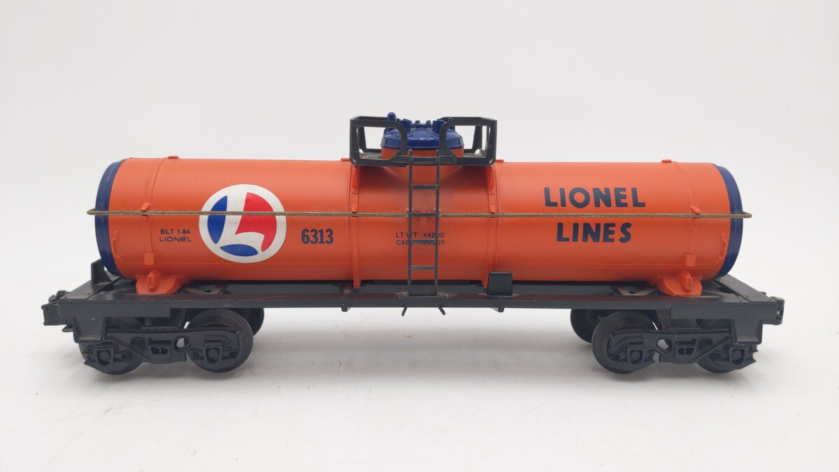 Lionel 6-6313 O Gauge Lionel Lines Single Dome Tank Car EX