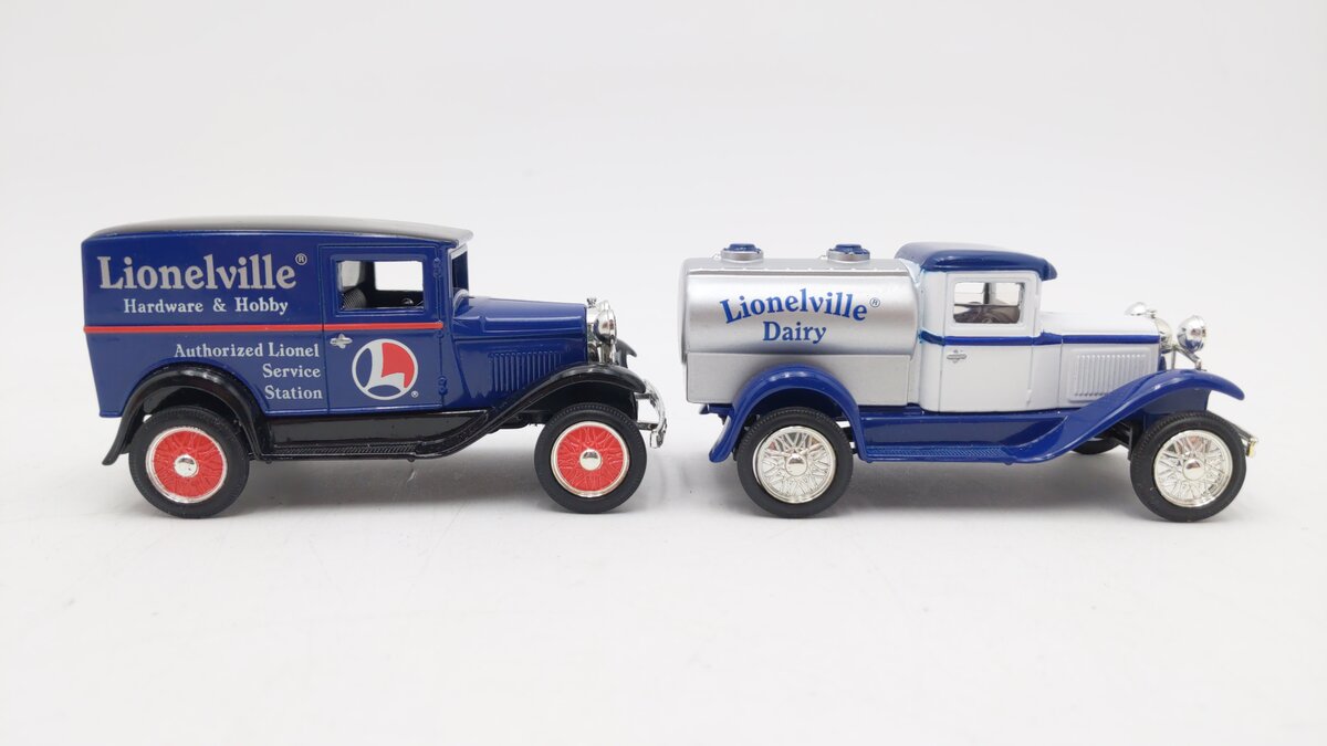 Eastwood 311500 1:43 Diecast Lionelville Model A Tanker & Panel Delivery Set EX/Box