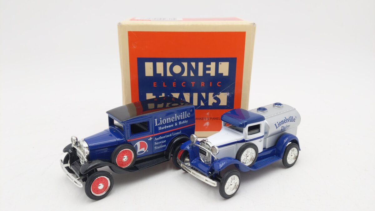 Eastwood 311500 1:43 Diecast Lionelville Model A Tanker & Panel Delivery Set EX/Box