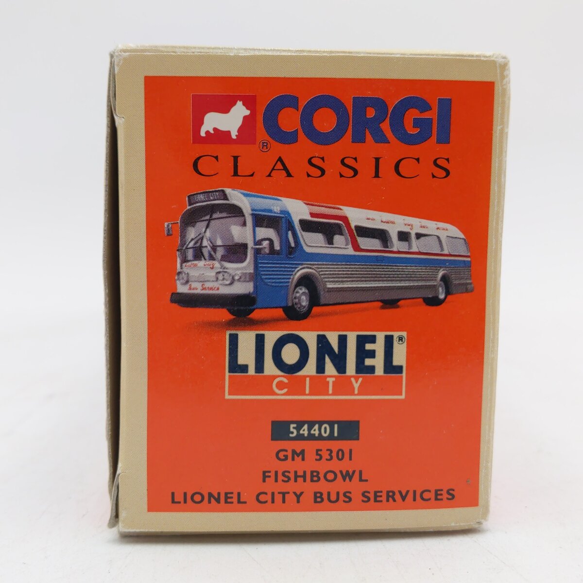 Corgi 54401 1:50 Lionel City Bus Services GM 5301 Fishbowl Bus LN/Box