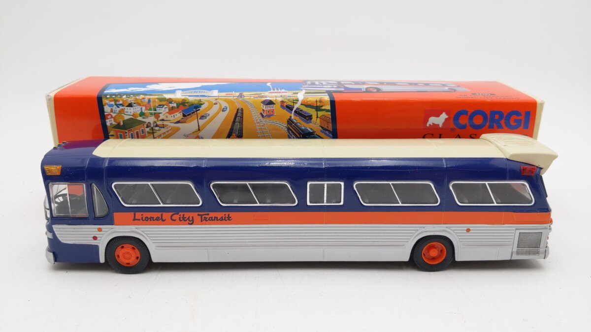 Corgi 54302 1:50 Lionel City Transit GM 5301 Fishbowl Bus LN/Box