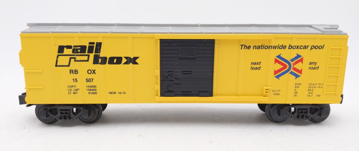 MTH 30-7409 Railbox Semi Scale Boxcar #15507 EX