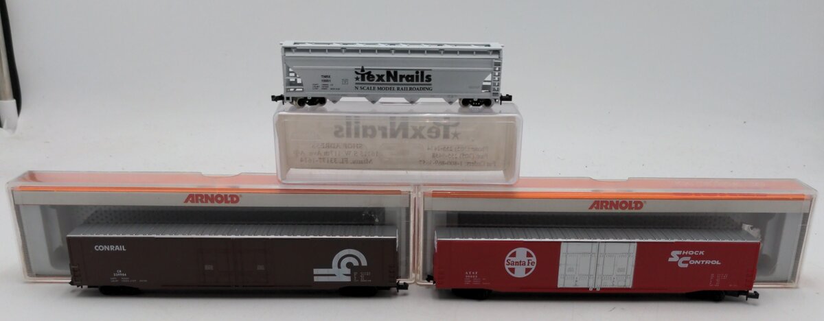 Arnold & Model Power N Scale Assorted Freight Cars: 5320, 5323, 10001 [3] LN/Box